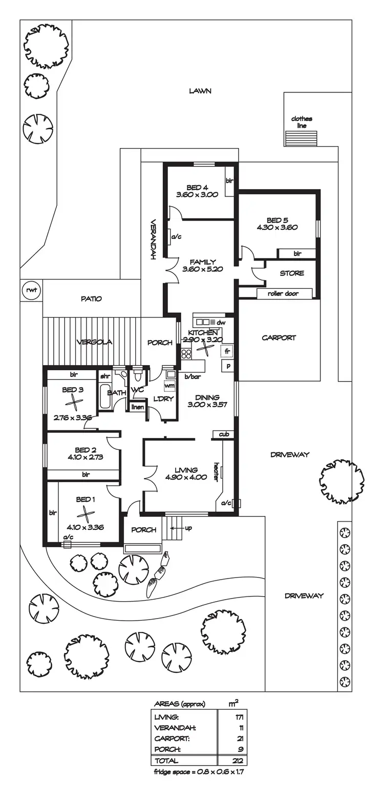 Floorplan of Homely house listing, 8 Flinders Drive, Valley View SA 5093