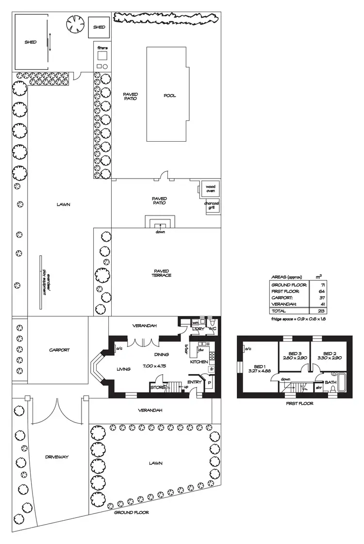 Floorplan of Homely house listing, 37B Nioka Road, Dernancourt SA 5075