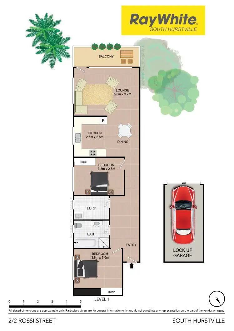 Floorplan of Homely apartment listing, 2/2 Rossi Street, South Hurstville NSW 2221