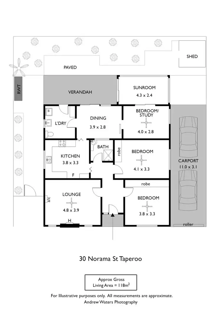 Floorplan of Homely house listing, 30 Norama Street, Taperoo SA 5017