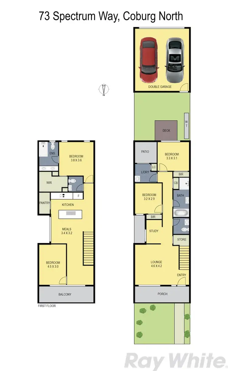 Floorplan of Homely townhouse listing, 73 Spectrum Way, Coburg North VIC 3058