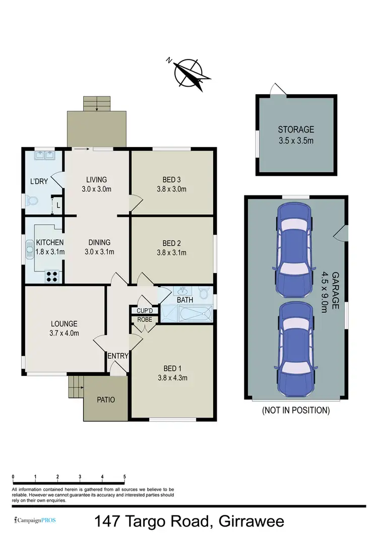Floorplan of Homely house listing, 147 Targo Road, Girraween NSW 2145