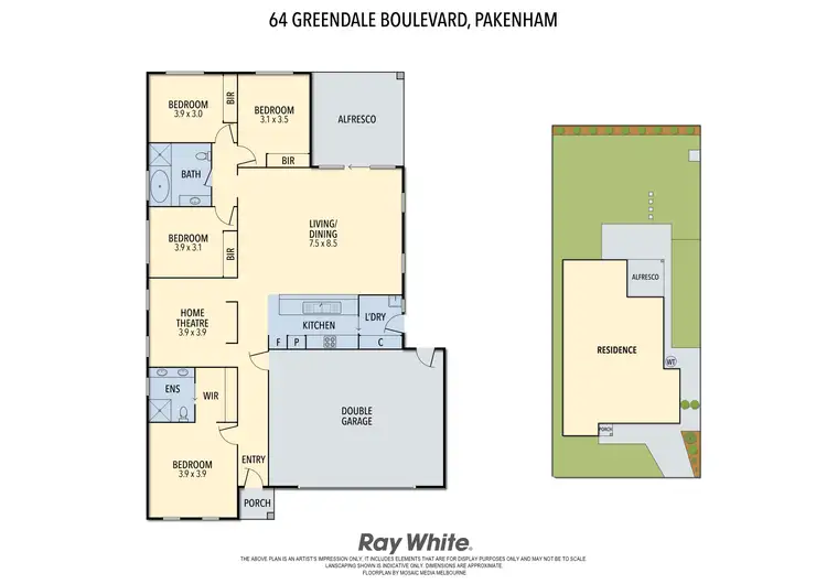 Floorplan of Homely house listing, 64 Greendale Boulevard, Pakenham VIC 3810