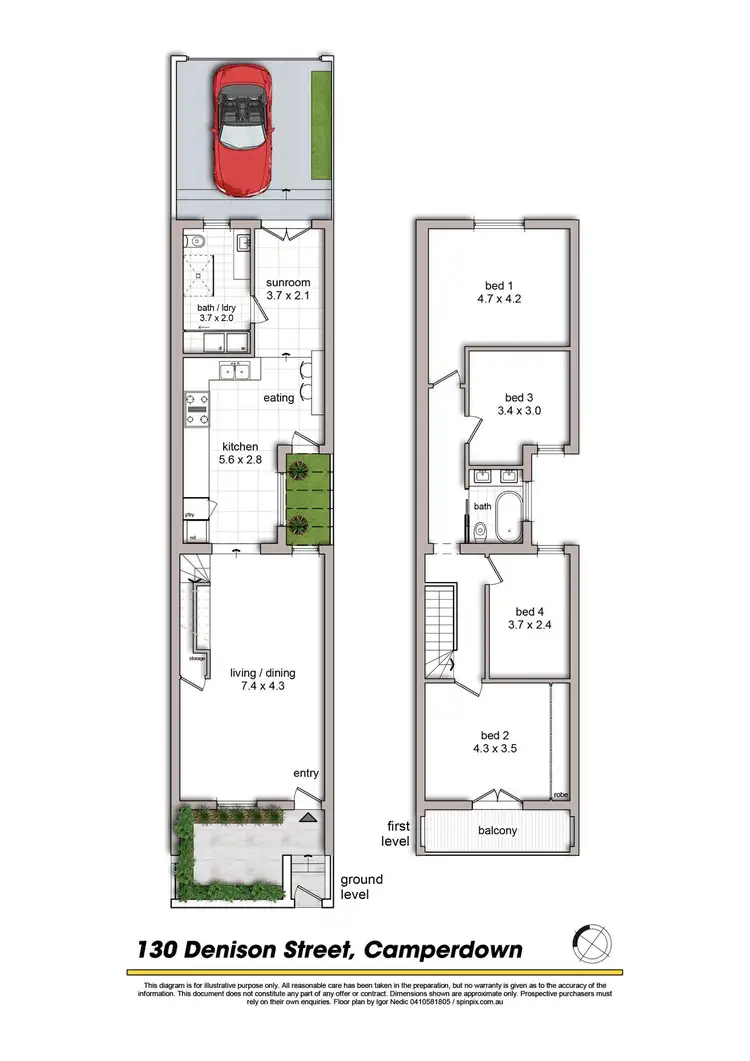 Floorplan of Homely house listing, 130 Denison Street, Camperdown NSW 2050
