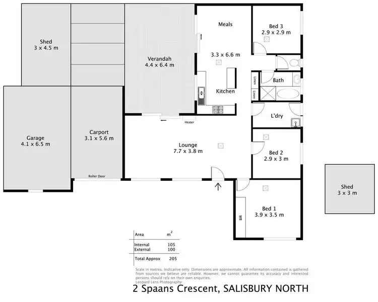 Floorplan of Homely house listing, 2 Spaans Crescent, Salisbury North SA 5108
