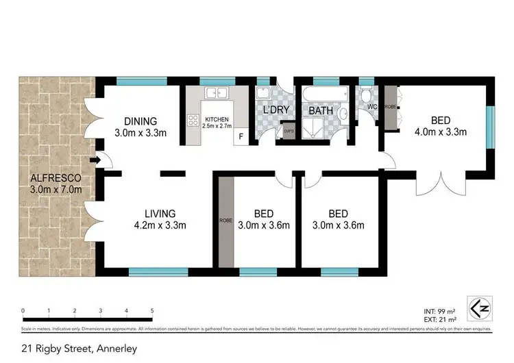 Floorplan of Homely house listing, 21 Rigby Street, Annerley QLD 4103