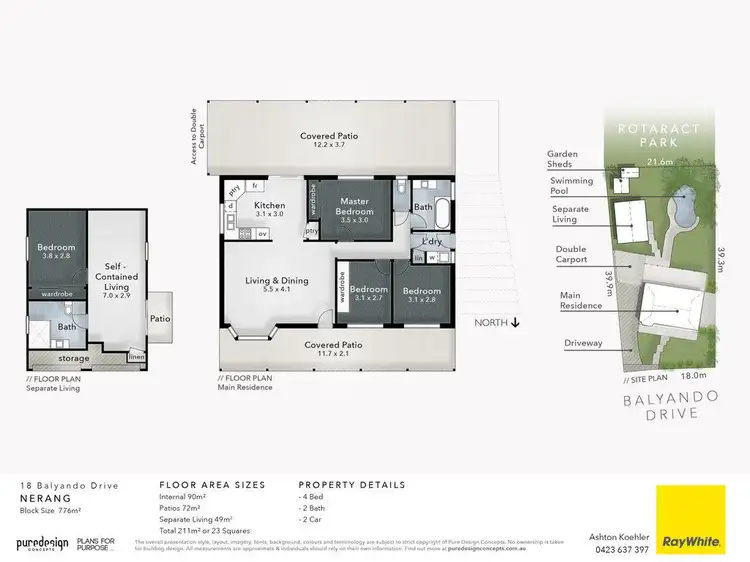 Floorplan of Homely house listing, 18 Balyando Drive, Nerang QLD 4211