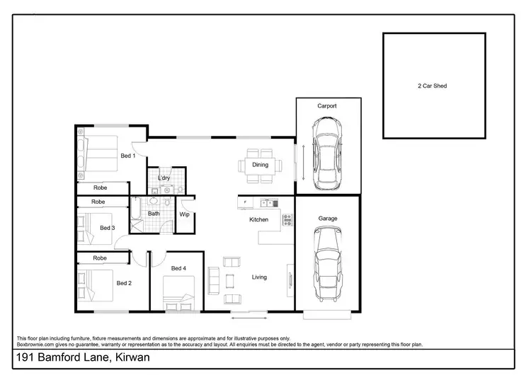 Floorplan of Homely house listing, 191 Bamford Lane, Kirwan QLD 4817