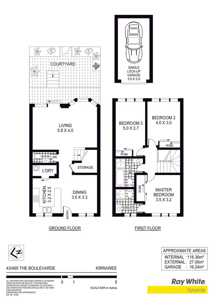 Floorplan of Homely townhouse listing, 43/465 The Boulevarde, Kirrawee NSW 2232