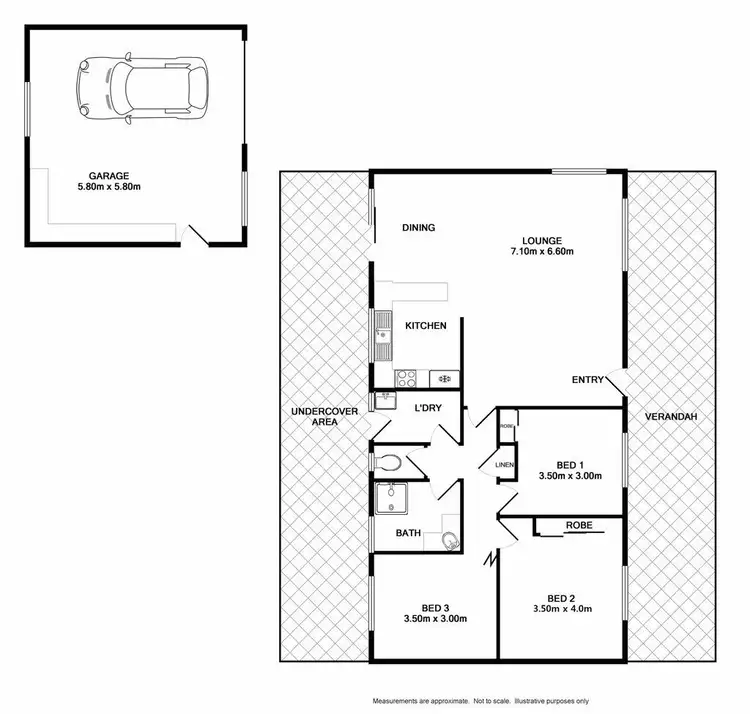 Floorplan of Homely house listing, 115 Hoddle Street, Howlong NSW 2643