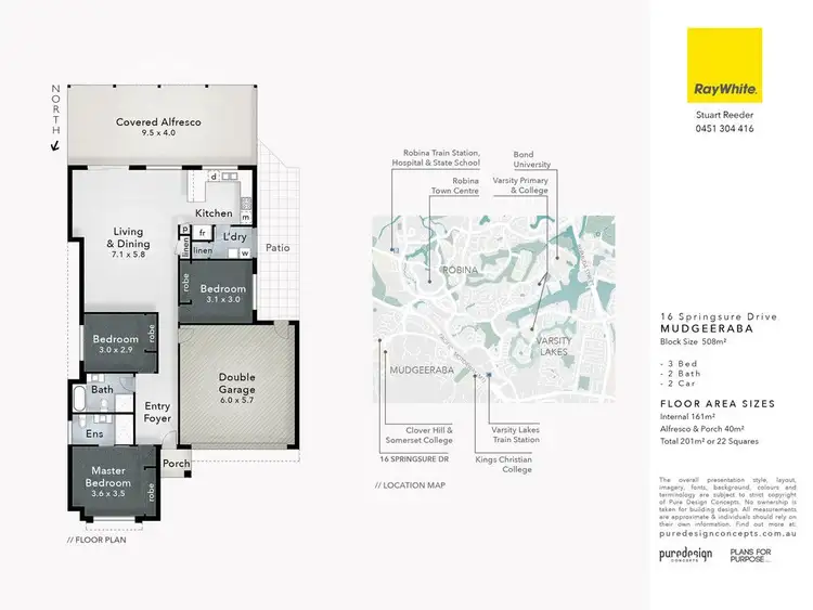 Floorplan of Homely house listing, 16 Springsure Drive, Mudgeeraba QLD 4213