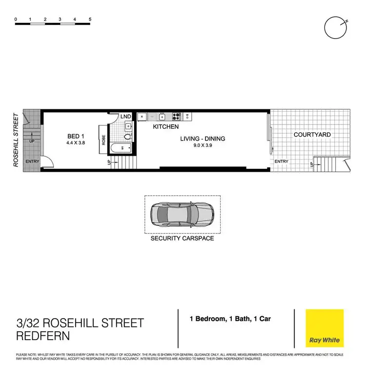 Floorplan of Homely apartment listing, 3/32 Rosehill Street, Redfern NSW 2016
