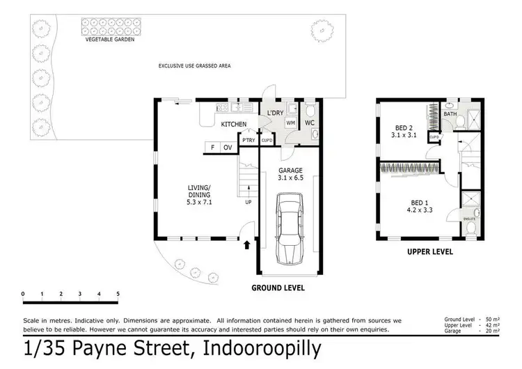 Floorplan of Homely townhouse listing, 1/35 Payne Street, Indooroopilly QLD 4068