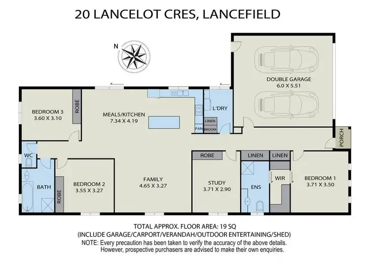 Floorplan of Homely house listing, 20 Lancelot Crescent, Lancefield VIC 3435