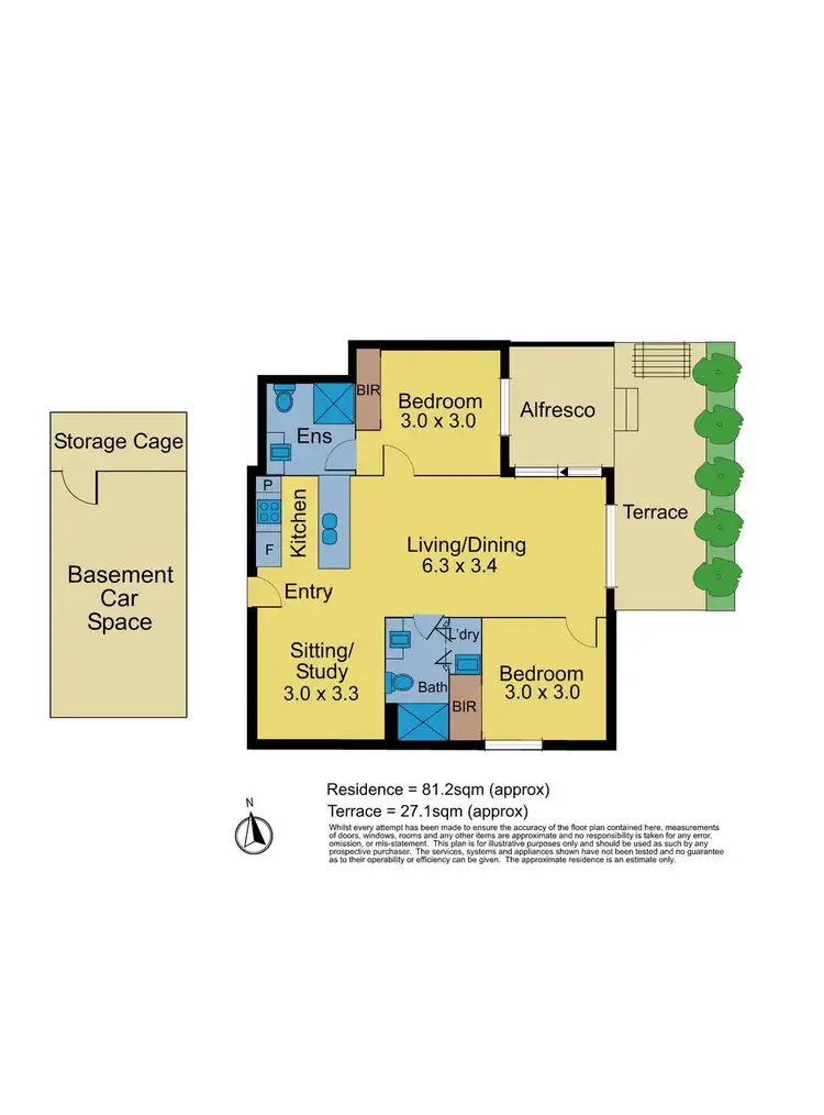 Floorplan of Homely apartment listing, 106/213 Burwood Highway, Burwood East VIC 3151
