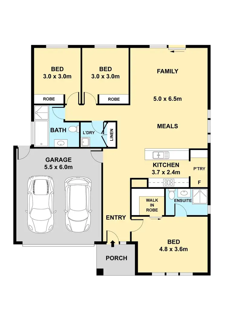 Floorplan of Homely house listing, 38-40 Sunflower Way, Lara VIC 3212