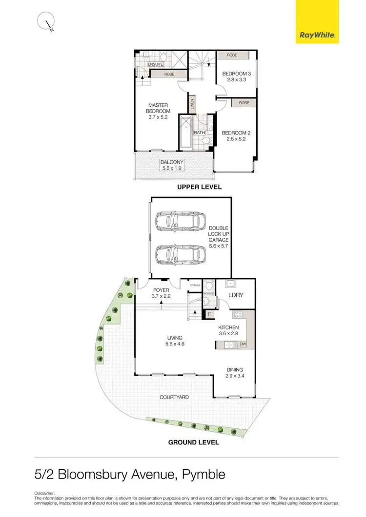 Floorplan of Homely townhouse listing, 5/2 Bloomsbury Avenue, Pymble NSW 2073