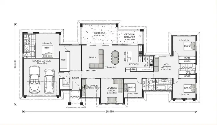 Floorplan of Homely land listing, Lot 1/144 Fifth Street, Nichols Point VIC 3501