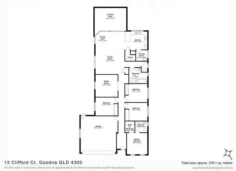 Floorplan of Homely house listing, 13 Clifford Court, Goodna QLD 4300