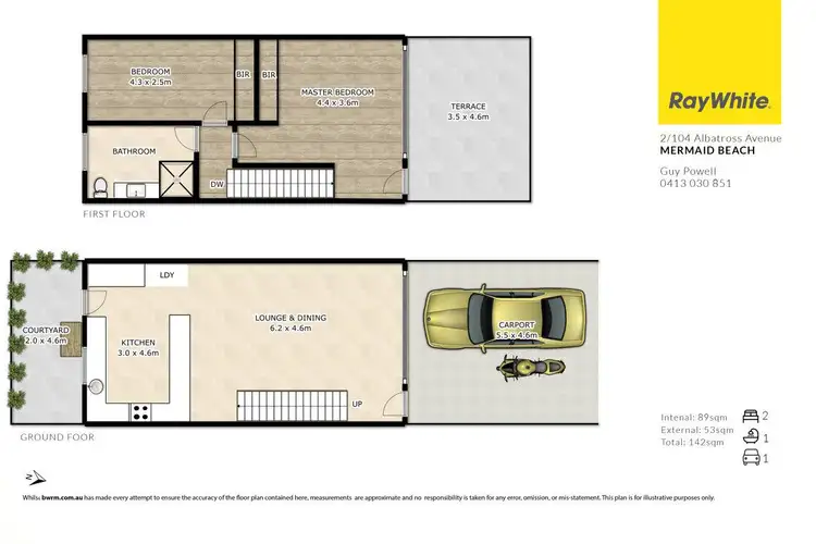 Floorplan of Homely unit listing, 2/104 Albatross Avenue, Mermaid Beach QLD 4218