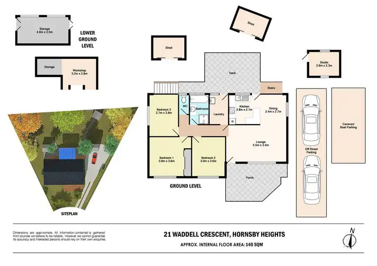 Floorplan of Homely house listing, 21 Waddell Crescent, Hornsby Heights NSW 2077