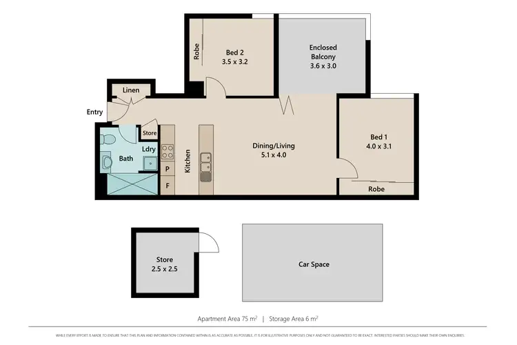 Floorplan of Homely apartment listing, 2103/128 Charlotte Street, Brisbane QLD 4000