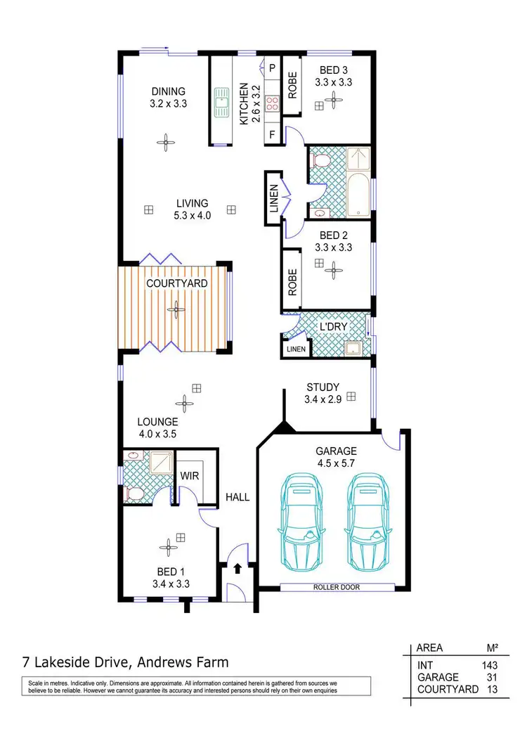 Floorplan of Homely house listing, 7 Lakeside Drive, Andrews Farm SA 5114