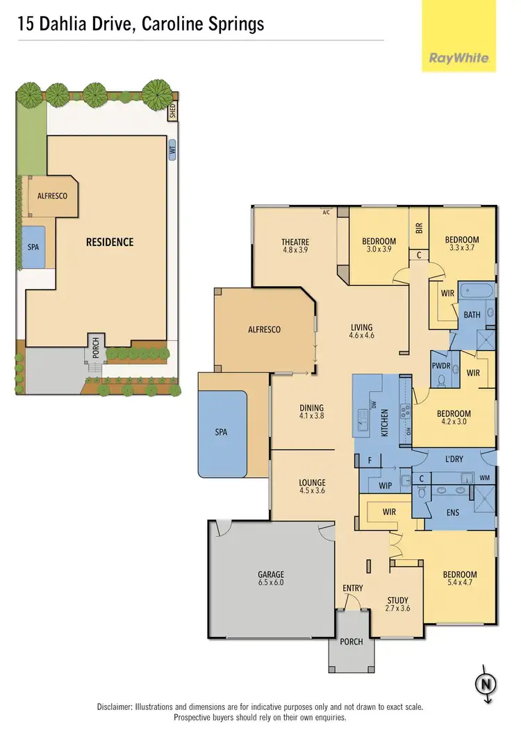 Floorplan of Homely house listing, 15 Dahlia Drive, Caroline Springs VIC 3023