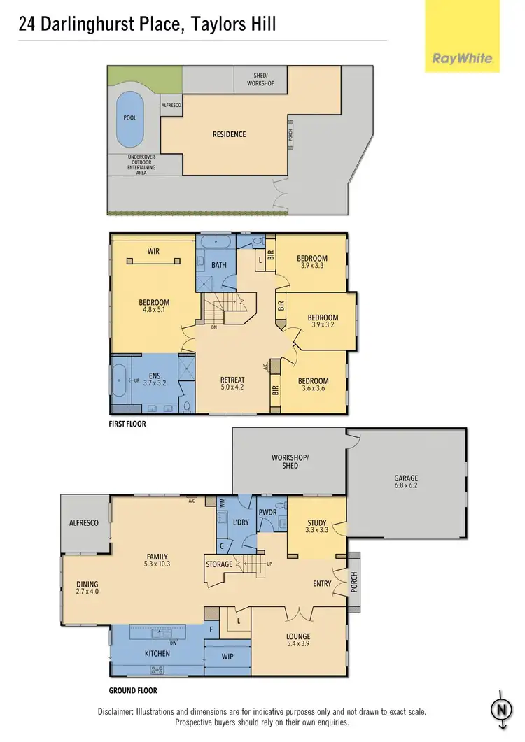 Floorplan of Homely house listing, 24 Darlinghurst Place, Taylors Hill VIC 3037