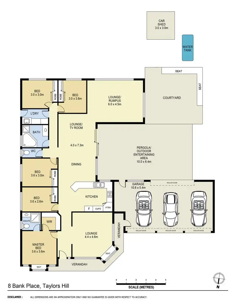 Floorplan of Homely house listing, 8 Bank Place, Taylors Hill VIC 3037
