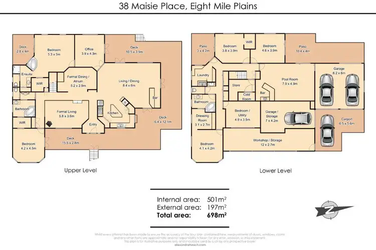 Floorplan of Homely house listing, 38 Maisie Place, Eight Mile Plains QLD 4113