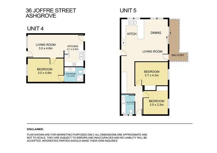 Floorplan of Homely block of units listing, 36 Joffre Street, Ashgrove QLD 4060
