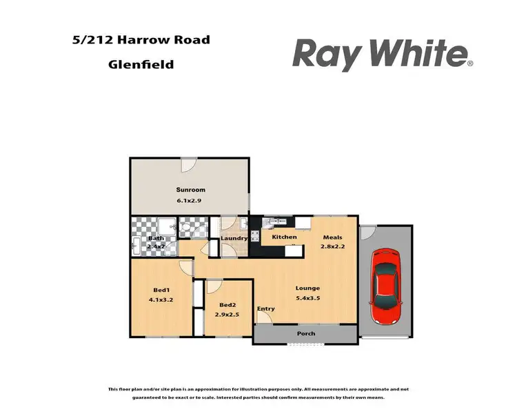 Floorplan of Homely villa listing, 5/212-222 Harrow Road, Glenfield NSW 2167
