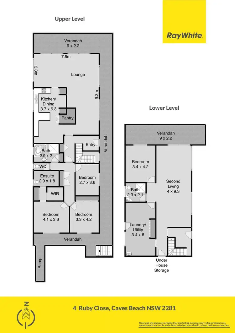 Floorplan of Homely house listing, 4 Ruby Close, Caves Beach NSW 2281