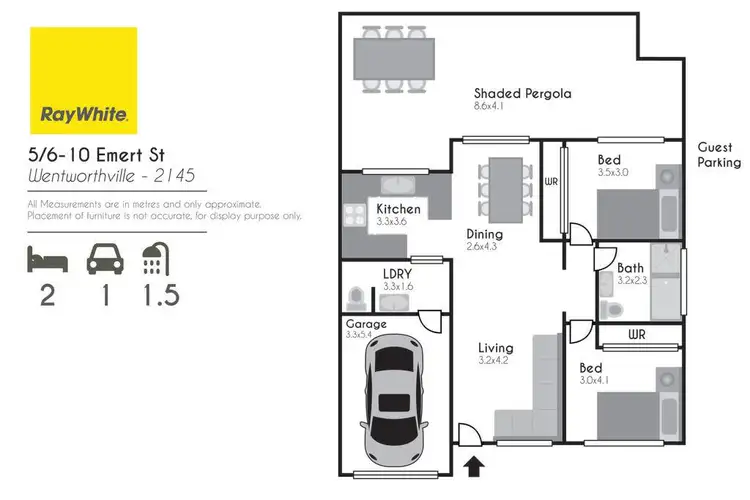 Floorplan of Homely villa listing, 5/6-10 Emert Street, Wentworthville NSW 2145