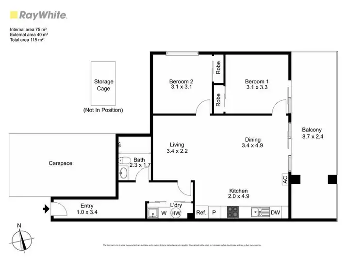 Floorplan of Homely apartment listing, 4/41-43 Moreland Street, Footscray VIC 3011