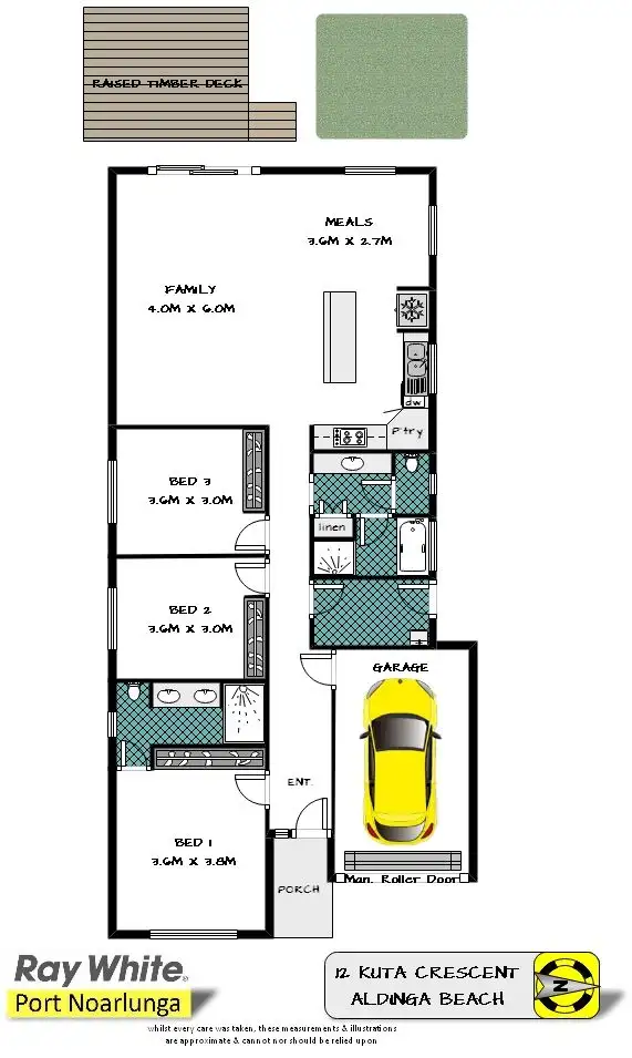 Floorplan of Homely house listing, 12 Kuta Crescent, Aldinga Beach SA 5173