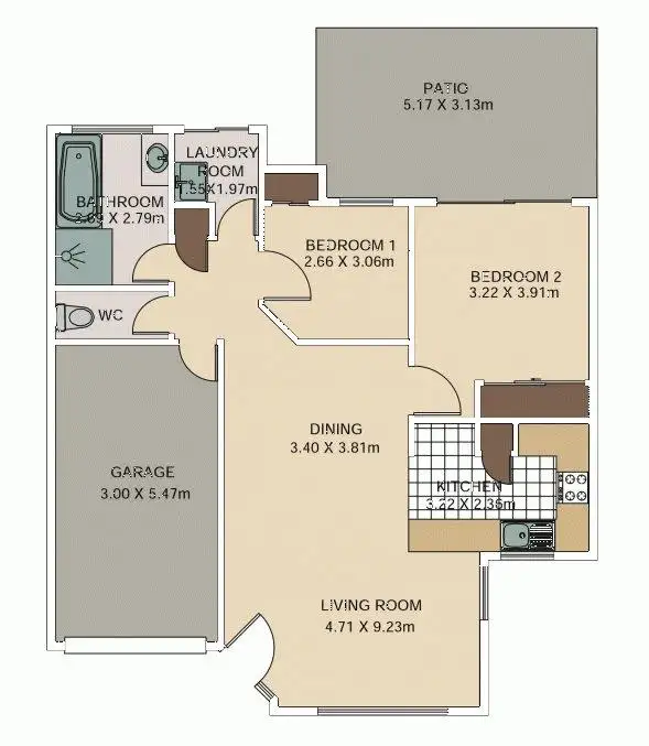 Floorplan of Homely unit listing, 4/32 Silvyn Street, Redcliffe QLD 4020
