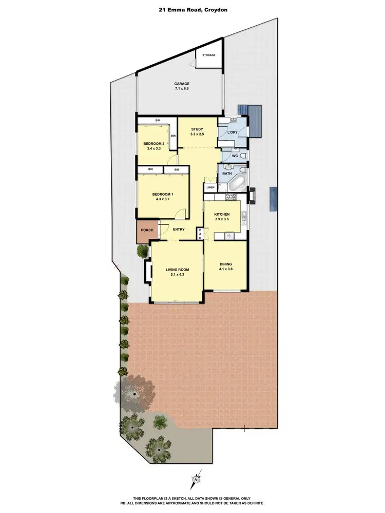 Floorplan of Homely house listing, 21 Emma Road, Croydon VIC 3136