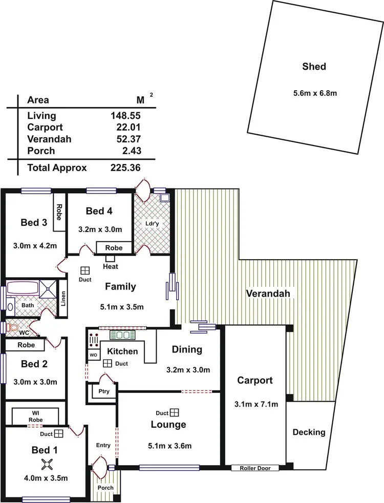 Floorplan of Homely house listing, 6 Illawarra Court, Craigmore SA 5114