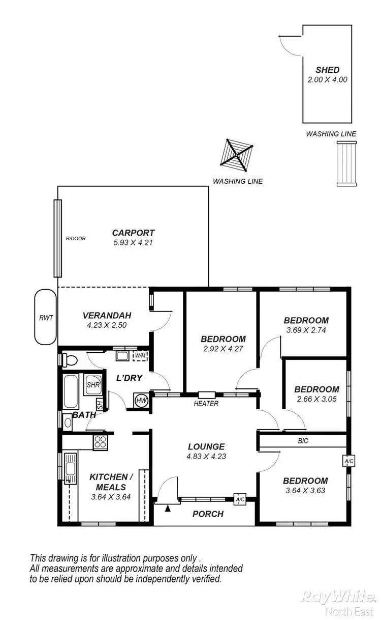 Floorplan of Homely house listing, 4 Fleet Avenue, Hillcrest SA 5086