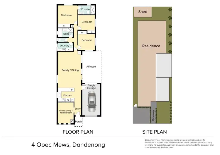 Floorplan of Homely house listing, 4 Obec Mews, Dandenong VIC 3175