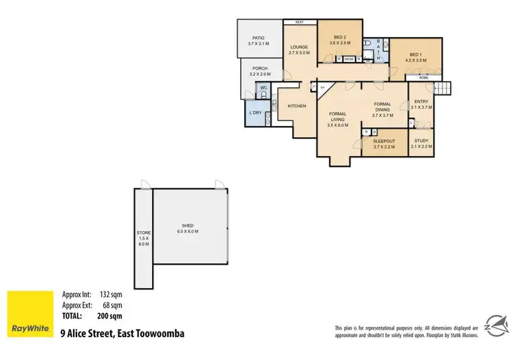 Floorplan of Homely house listing, 9 Alice Street, East Toowoomba QLD 4350