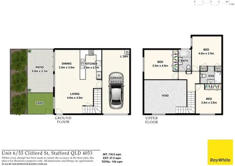 Floorplan of Homely townhouse listing, 6/49 Clifford Street, Stafford QLD 4053