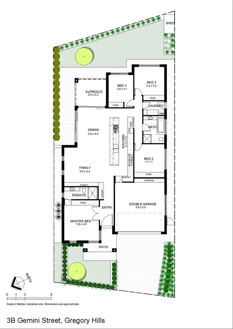 Floorplan of Homely house listing, 3B Gemini Street, Gregory Hills NSW 2557