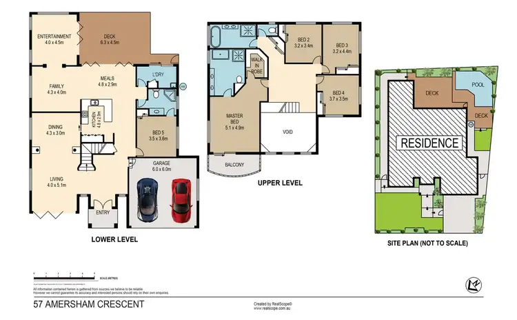 Floorplan of Homely house listing, 57 Amersham Crescent, Carindale QLD 4152