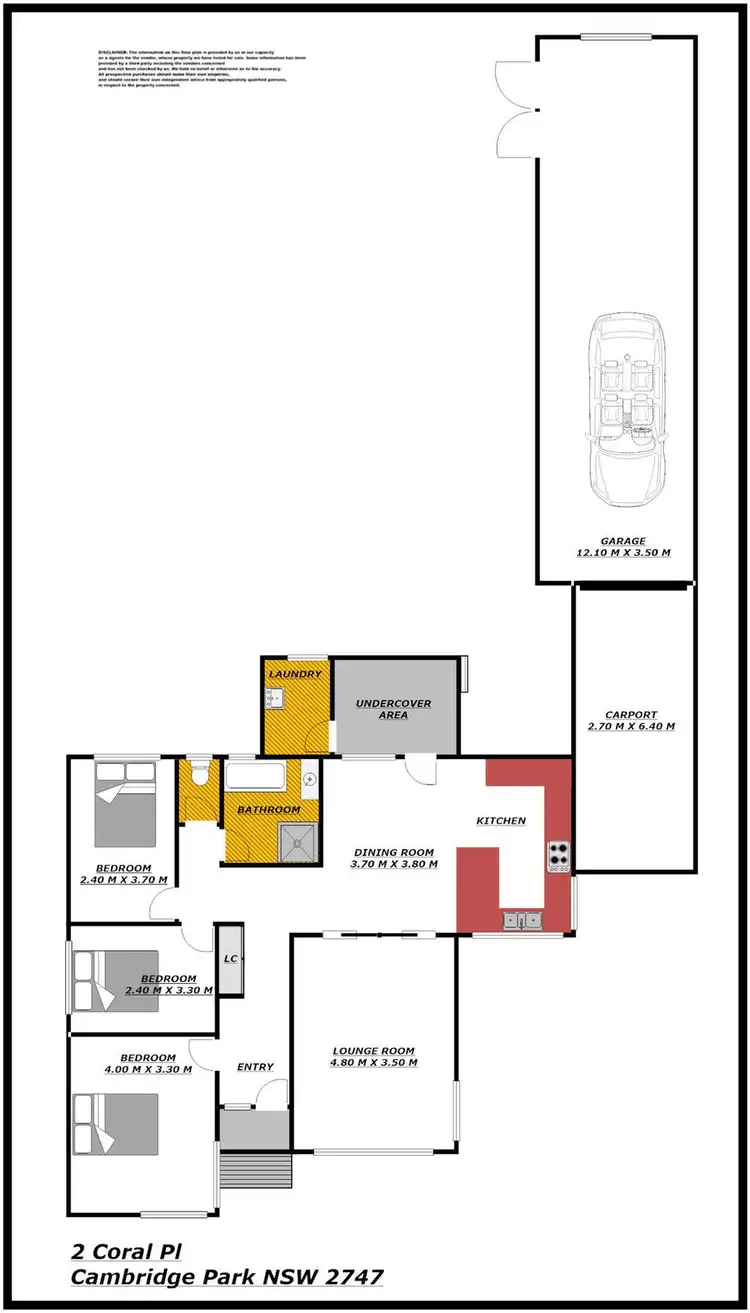 Floorplan of Homely other listing, 2 Coral Place, Cambridge Park NSW 2747