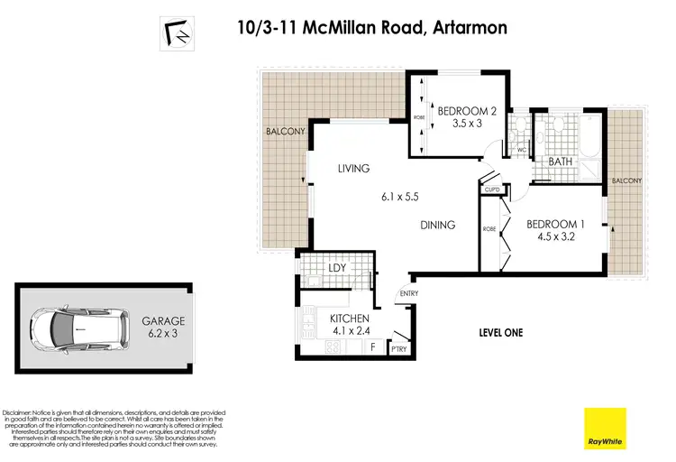 Floorplan of Homely apartment listing, 10/3 McMillan Road, Artarmon NSW 2064