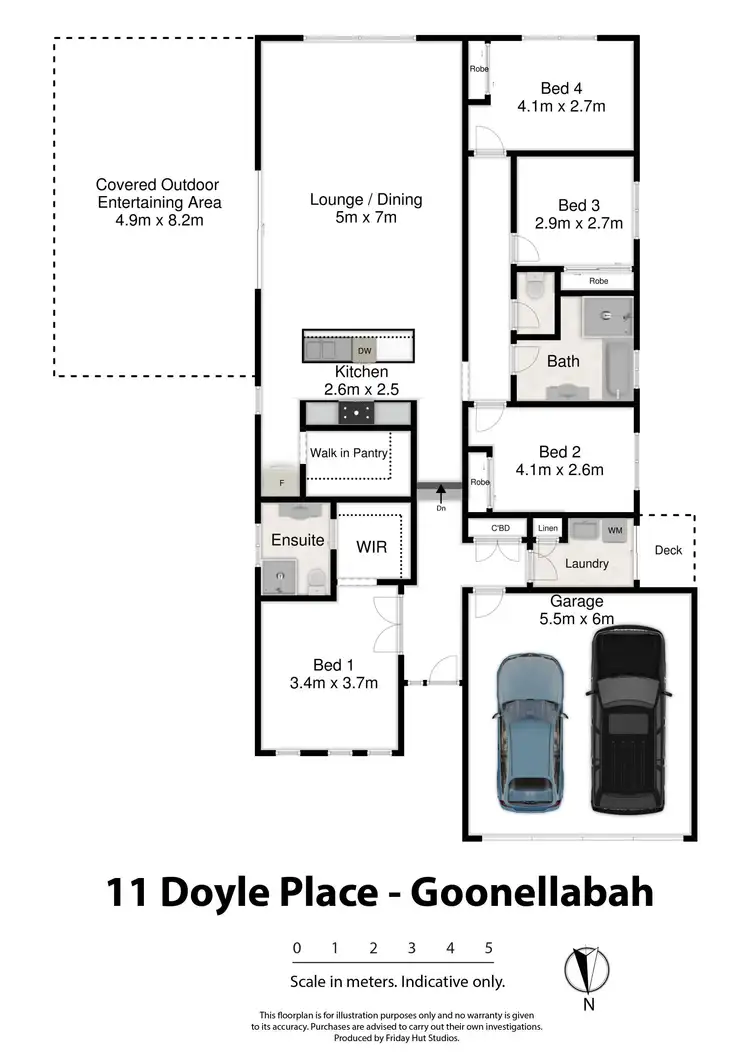 Floorplan of Homely house listing, 11 Doyle Place, Goonellabah NSW 2480