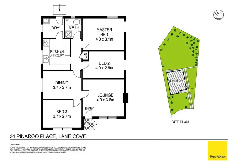 Floorplan of Homely house listing, 24 Pinaroo Place, Lane Cove NSW 2066